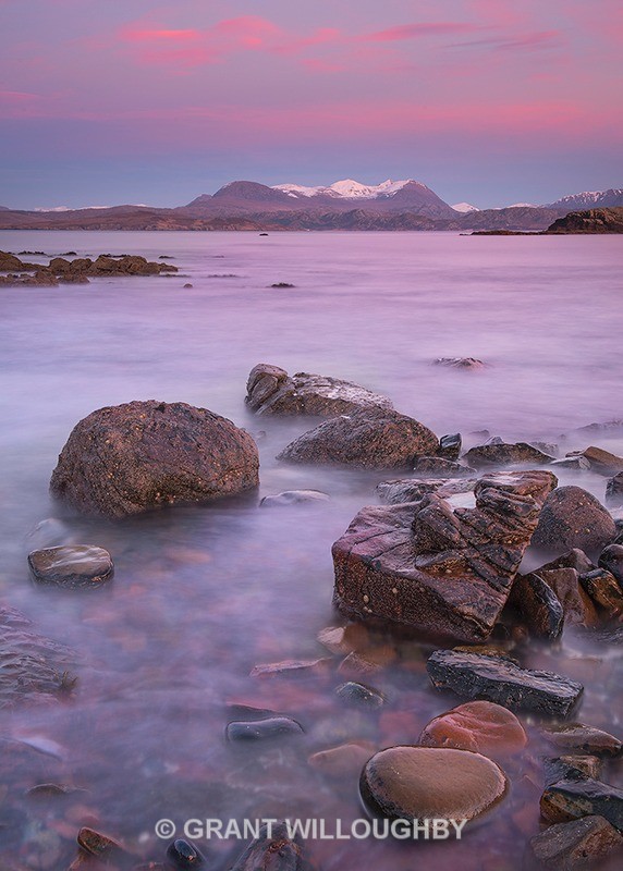 Mellon Udrigle sunset and An Tealloch - Vertical Images