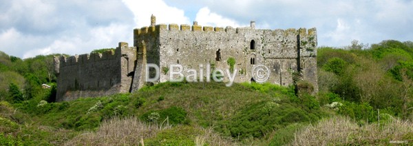 Manorbier--Castle-Pembroke,South Wales - Mid and South Wales