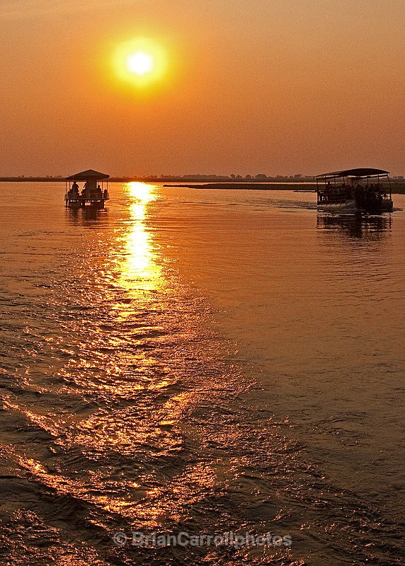 Sunset cruise along the Chobi river, Botswana - African Safari Tour 09 Zambia, Botswana,Namibia & South Africa