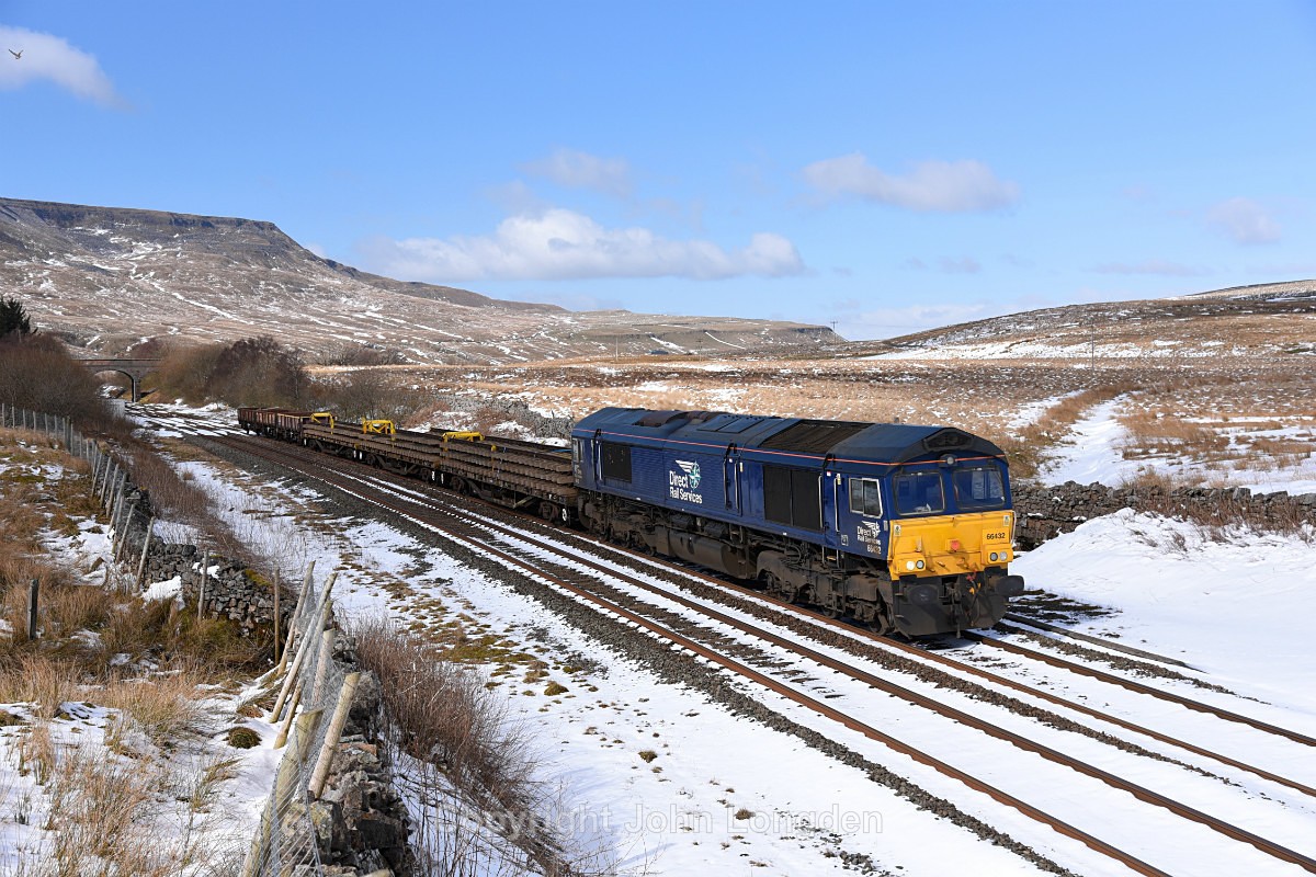JL - 19.3.18 66432 6K05 Carlisle - Crewe, Ais Gill Summit - Ais Gill - Summit