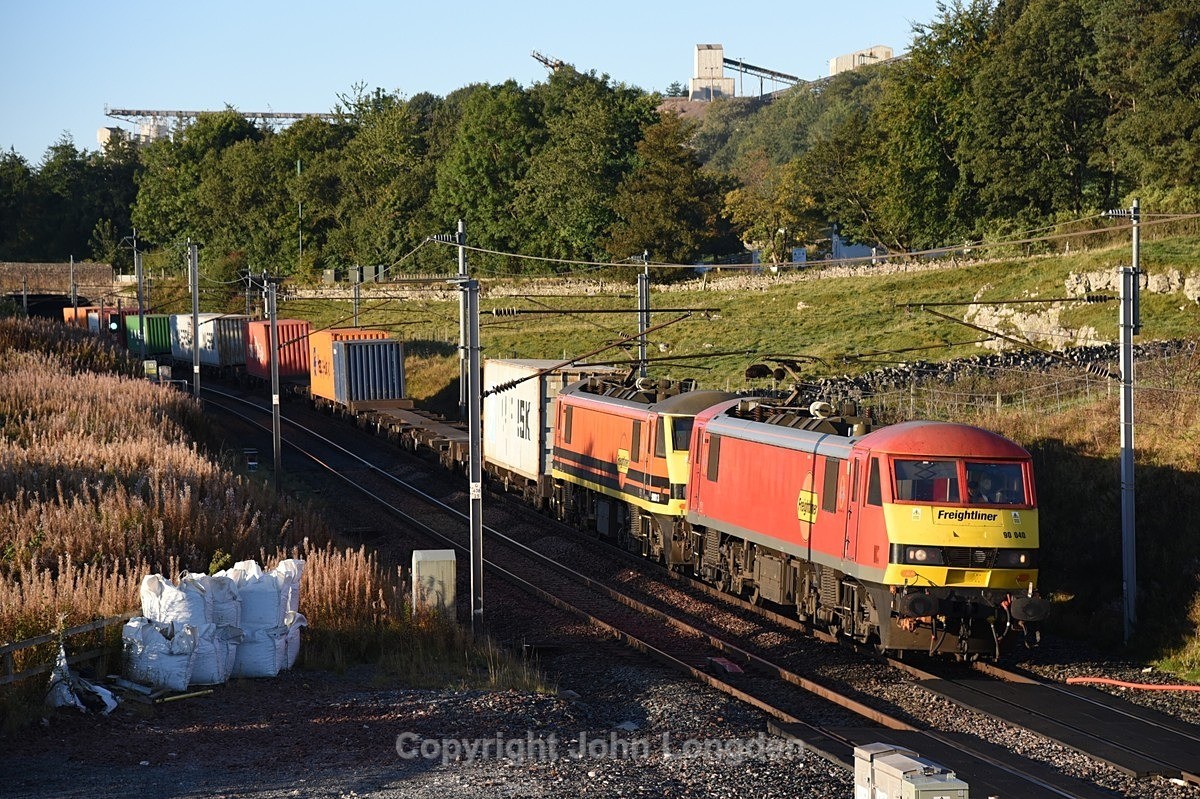 JL - 25.9.25 90040 90013 4S50 Basford Hall - Coatbridge, Shap Beck - Latest shots