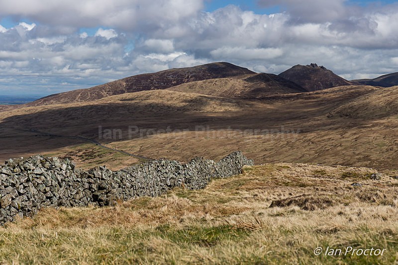 Distant View From Pigeon Rock Mountain - Mourne Mountains