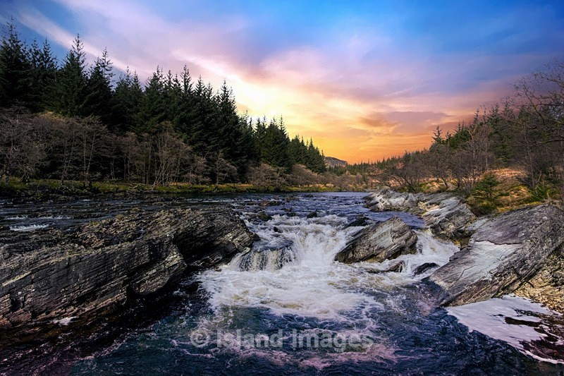 The Glen Orchy River at sunrise - Water