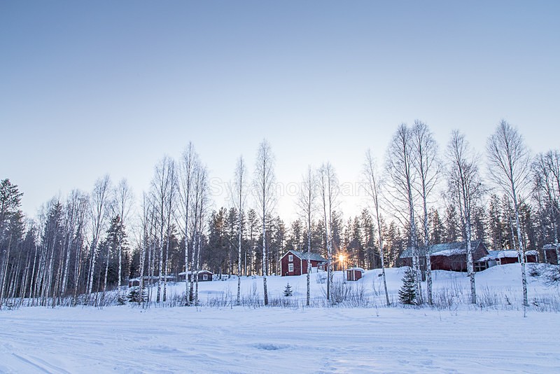 Late afternoon sunset in Swedish Lapland - Dawn to Dusk