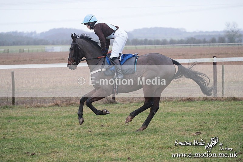 PtP 260125 713 - Cocklebarrow Point-to-Point racing with the Heythrop Hunt 26/01/25