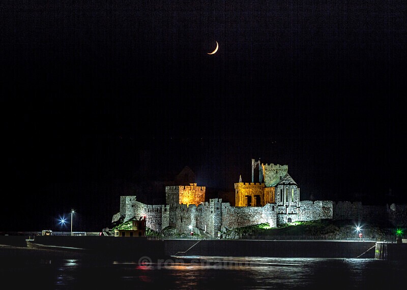 Moon and Peel Castle - Skies of Man