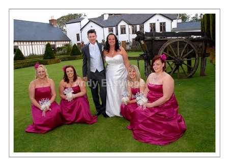 Paul Jenna and Bridesmaids - Paul and Jenna Burns