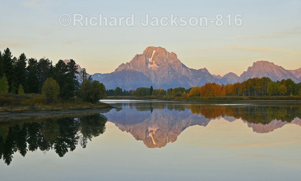 Morning Light on Mt. Moran - Grand Teton National Park