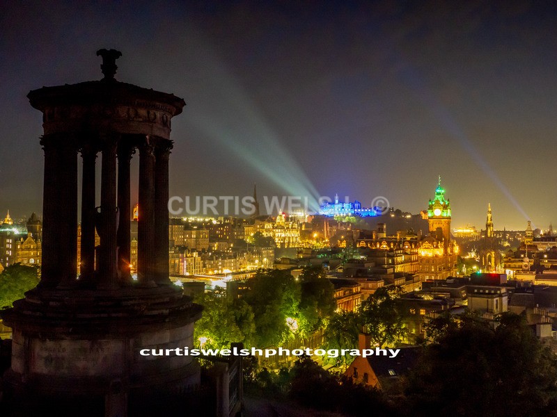 Edinburgh lights - Royal Edinburgh Military Tattoo. 2025