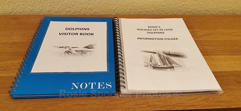 Information Folder and Visitor Book - ROSIE'S HOLIDAY LET DOLPHINS