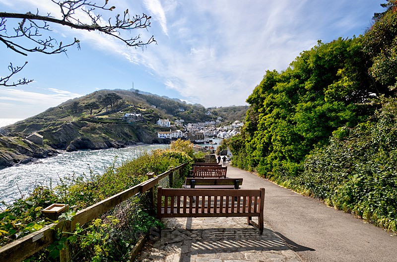 Approaching Polperro on the coastpath