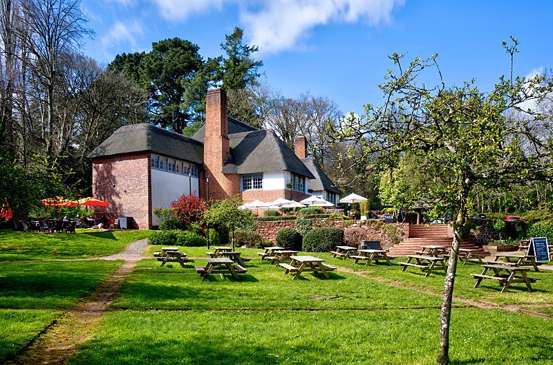 The Drum Inn in Springtime - Cockington
