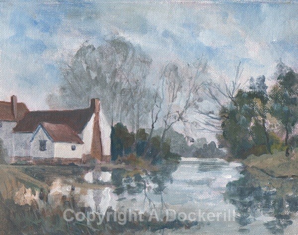 Willy Lotts Cottage Winter - Acrylic Paintings
