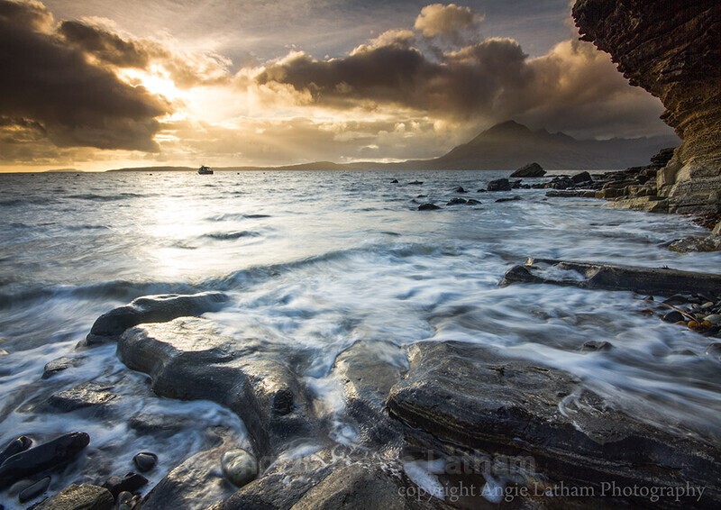 Sunset on Elgol Stones - Isle of Skye