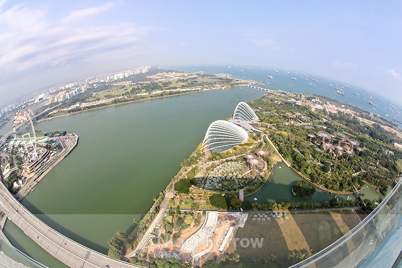 Marina Bay and Singapore Strait, view from Sands Skypark - Singapore