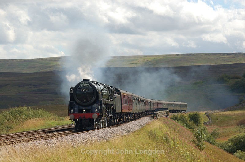 25.8.11- BR 'Pacific' 70013 'Oliver Cromwell' Euston - Carlisle, Lunds - Lunds - Northbound
