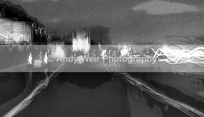 A Dark Wet Motorway in Mono - Miscellaneous Photographs