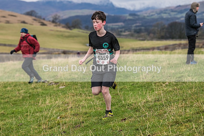 Cunswick U13-104 - Kendal Winter League Cunswick Scar Junior Under 13 Fell Race Sunday 26th January 2025