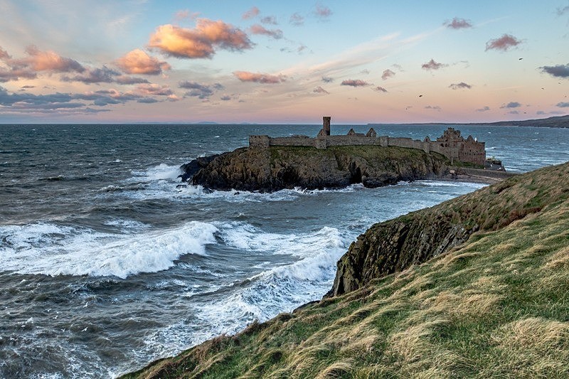 Stormy Peel Castle - Sea of Man