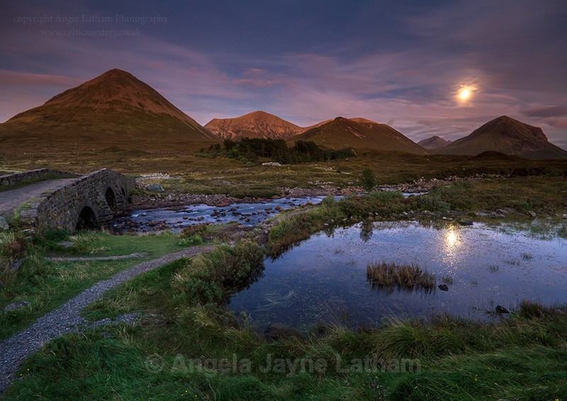 Red Cuillin Moonrise - Isle of Skye
