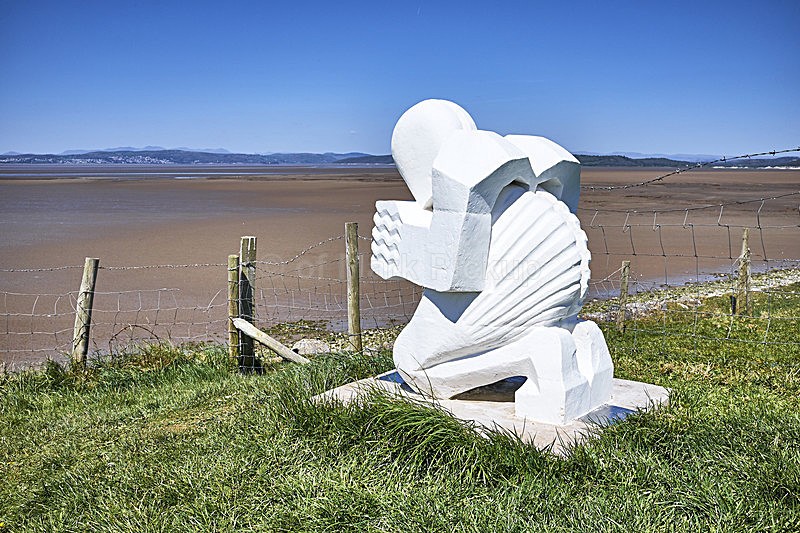 Praying Shell Statue at Morecambe - Landscapes around Morecambe Bay