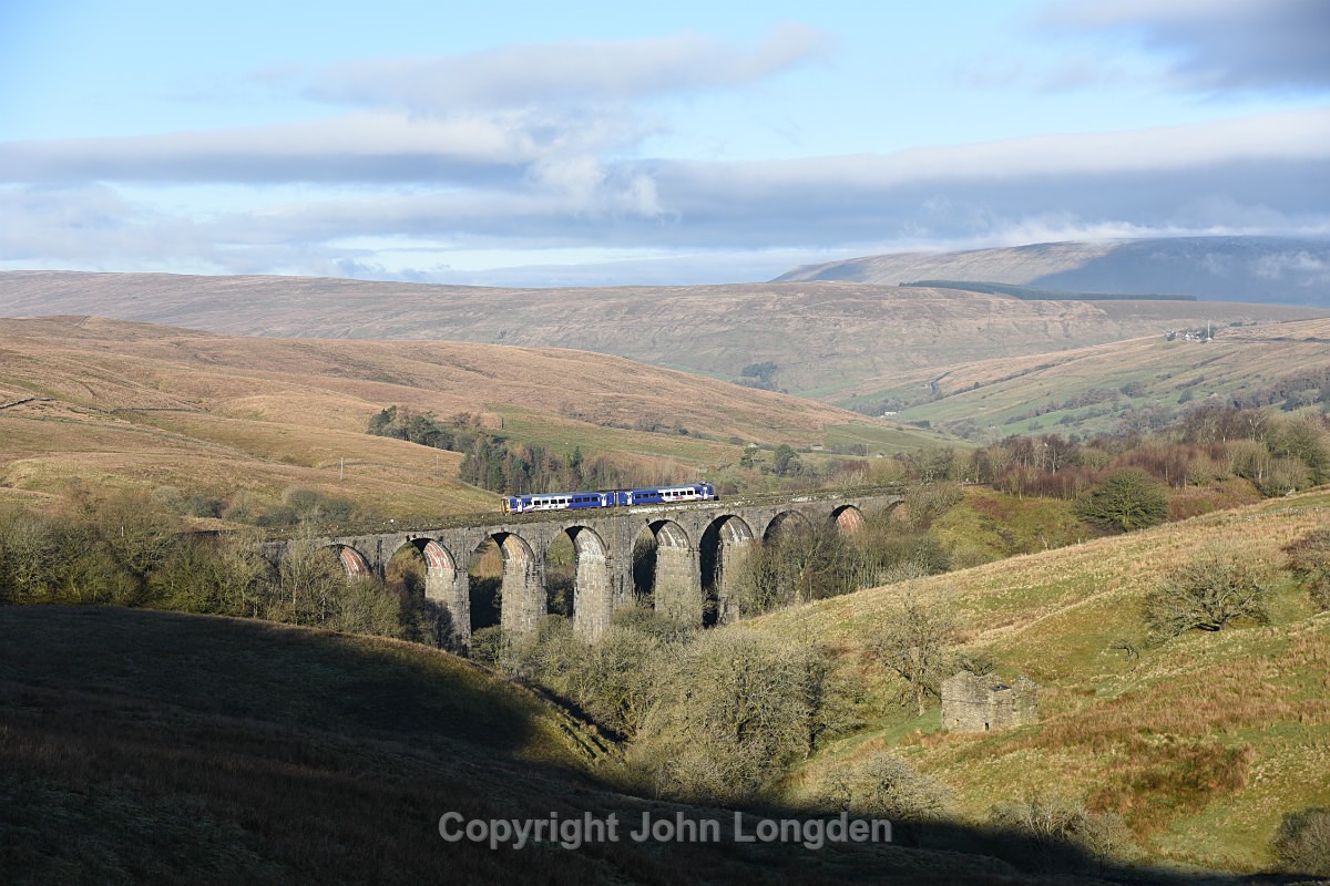 JL - 26.1.18 158xxx 08:53 Carlisle - Leeds, Dent Head - Dent Head