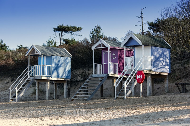 Three Beach Huts - Wells - Norfolk - Seascapes