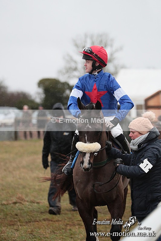 PtP 260125 25 - Cocklebarrow Point-to-Point racing with the Heythrop Hunt 26/01/25