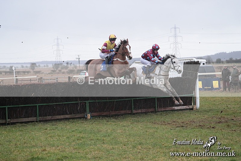 PtP 260125 565 - Cocklebarrow Point-to-Point racing with the Heythrop Hunt 26/01/25