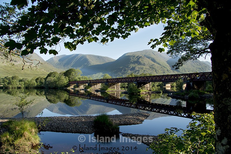 The Railway Bridge at Kilchurn Crossing - Loch-Awe, Argyll, Scotland
