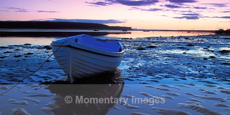 Findhorn bay boats - Sunrise to sunset gallery