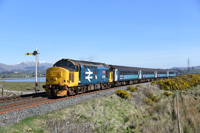 JL - 27.3.17 37402 2C49 1138 Barrow - Carlisle, Lady Hall - Cumbrian Coast (north to south)
