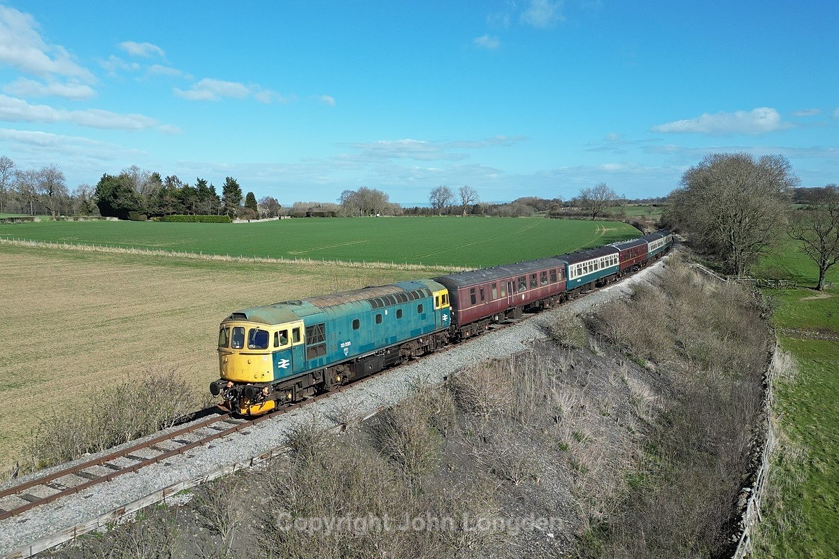 JL - 30.3.25 33035 14:30 Leeming Bar - Leyburn, Studdah - The wonderful Wensleydale Railway