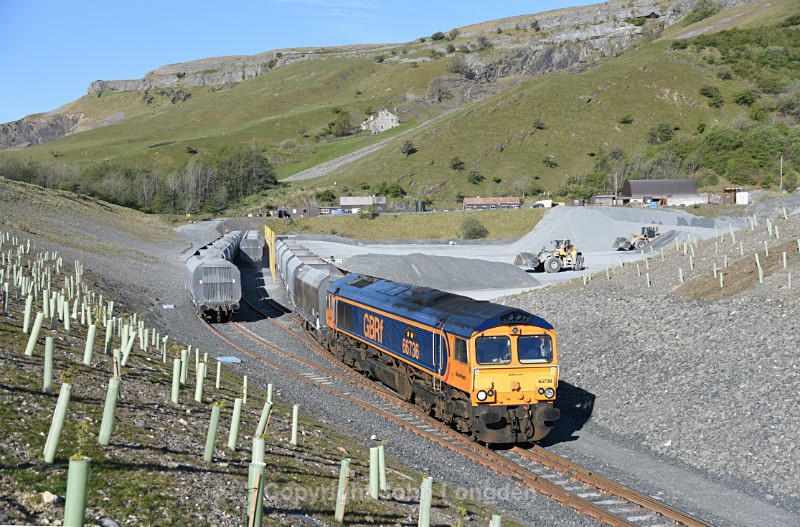 11.5.17 66736 6M25 Doncaster - Arcow, Arcow Quarry - Arcow branch