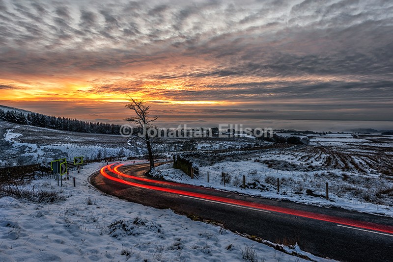 Winter Sunset - Rivington And Surrounding Areas