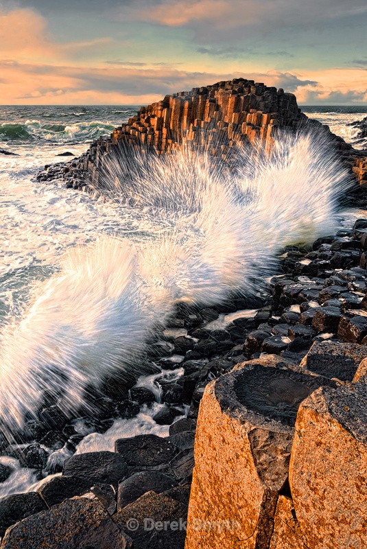 Giant's Causeway - Crashing Waves - Derek Smyth Photography