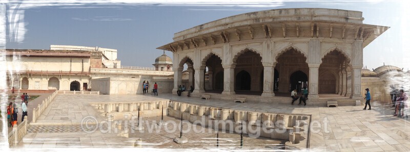 Agra Red Fort pano 5 with border - Agra
