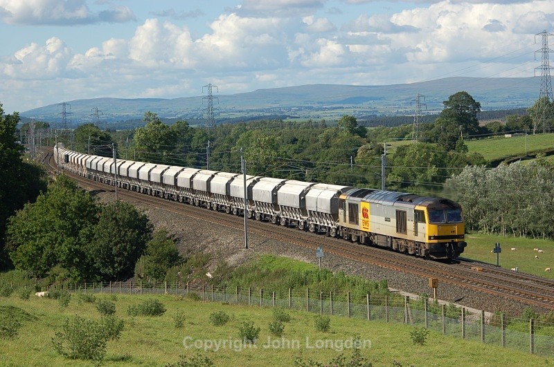 27.6.07 - 60091 6M46 Redcar - Hardendale, Great Strickland - West Coast Main Line (north to south)