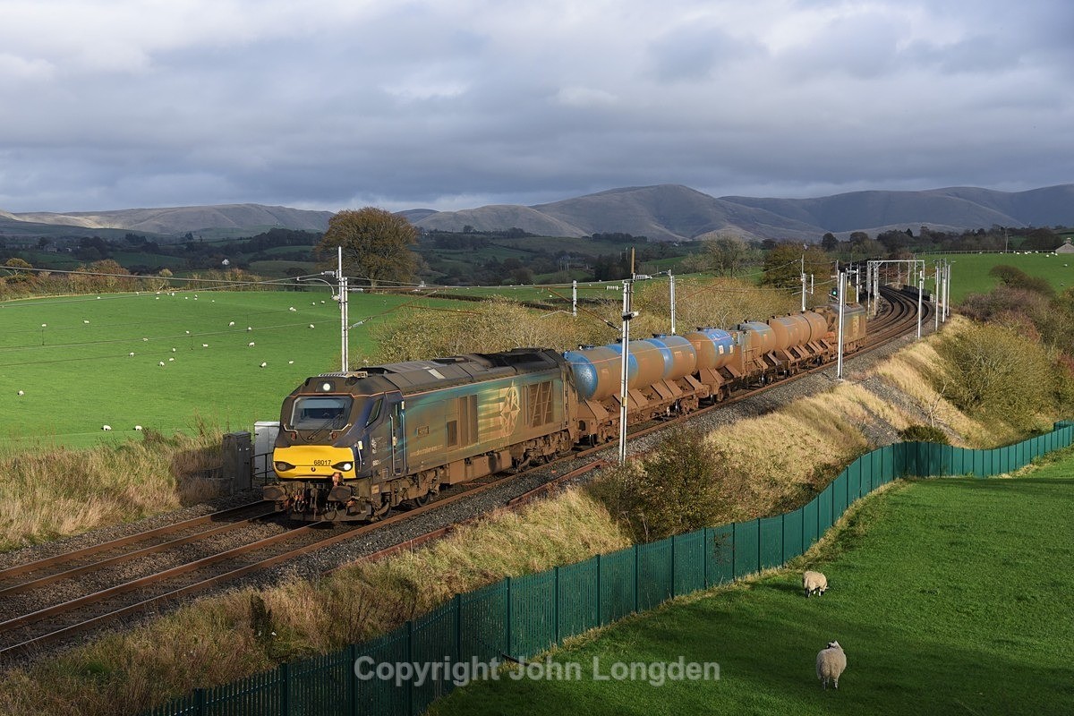 JL - 28.10.22 68017 3J11 Carlisle - Carlisle, Docker - West Coast Main Line (north to south)