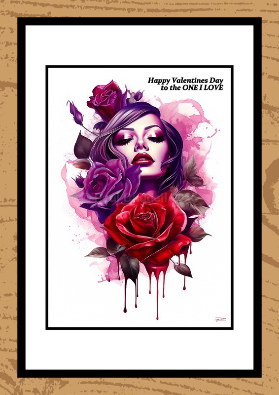 St Valentine's Day Watercolour Paintings - Timeless Romance by Artist Paul Duddell