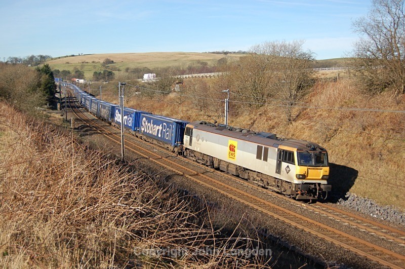 11.3.14 - 92024 4S43 Rugby - Mossend, Low Gill - West Coast Main Line (north to south)