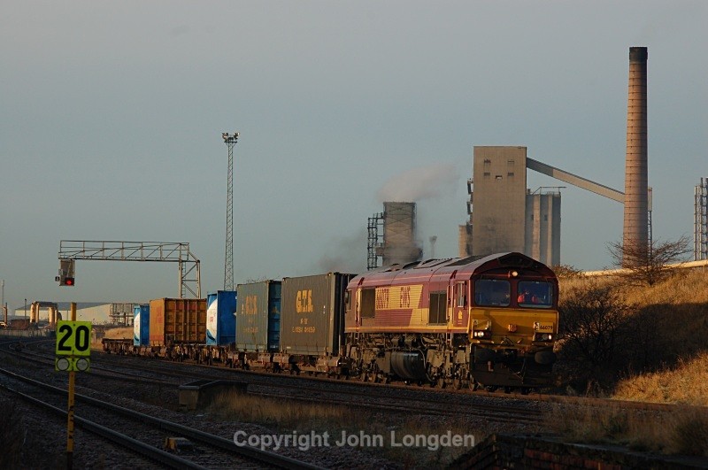 1.12.09 - 66079 6N33 Tyne Yard - Tees Dock, Grangetown - Teesside (west to east)