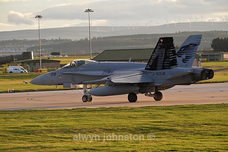 F-18 C 6 - RAF LOSSIEMOUTH VISIT NOV 2017