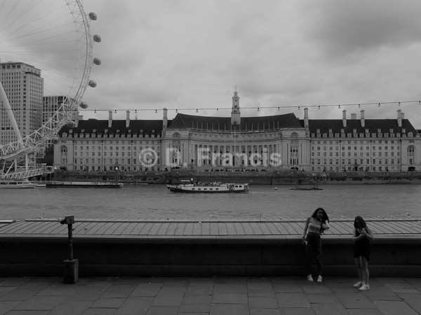 County Hall (b&w) - By The Thames