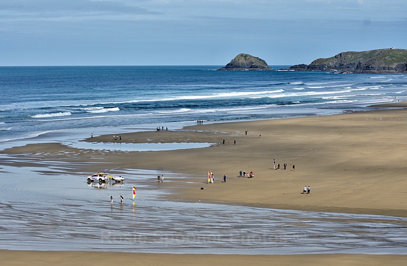 Perranporth Beach from the cliff top - Cornwall Misc