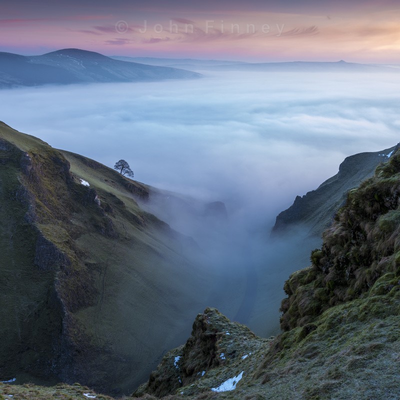 February dawn Winnats Pass, Peak District - Peak District & surrounding area