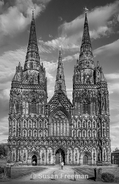 Lichfield Cathedral - Monochrome