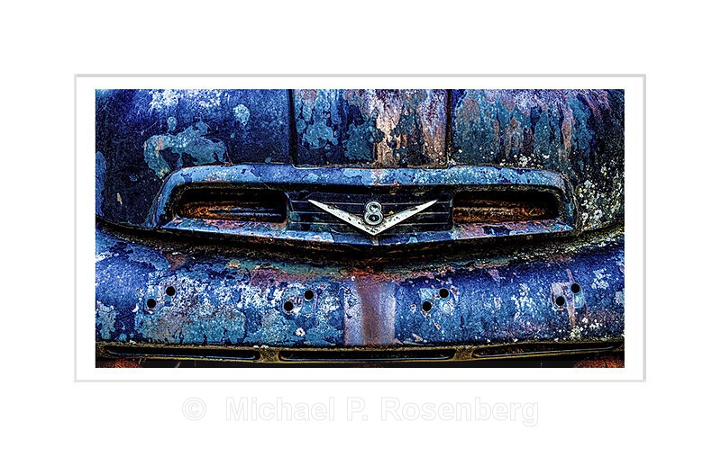 Detail, Hood of Weathered Ford F100: Autographica Series - AUTOGRAPHICA: Faded Glory