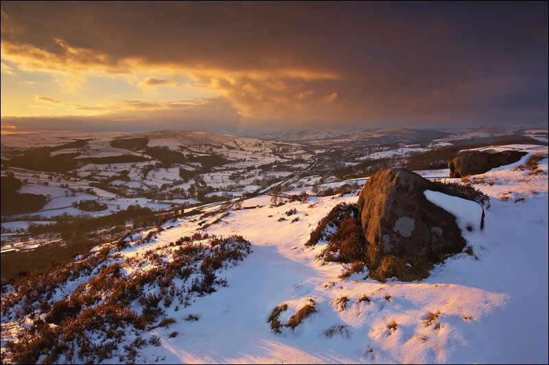Millstone Edge Winter - Peak District Winter
