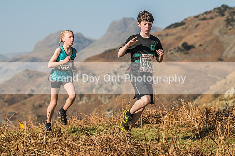 Elterwater-65 - Kendal Winter League Elterwater Under 13 Fell Race Sunday 9th March 2025